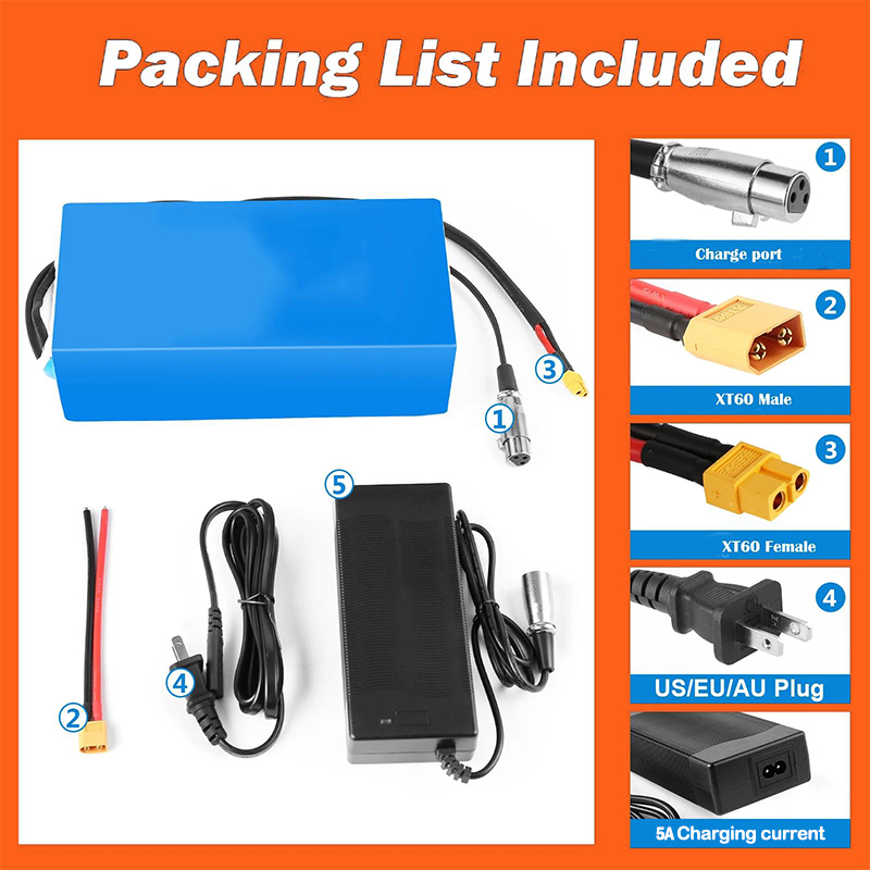 60V 30Ah 21700 Battery Pack - Bateria de Lítio 48V 52V para