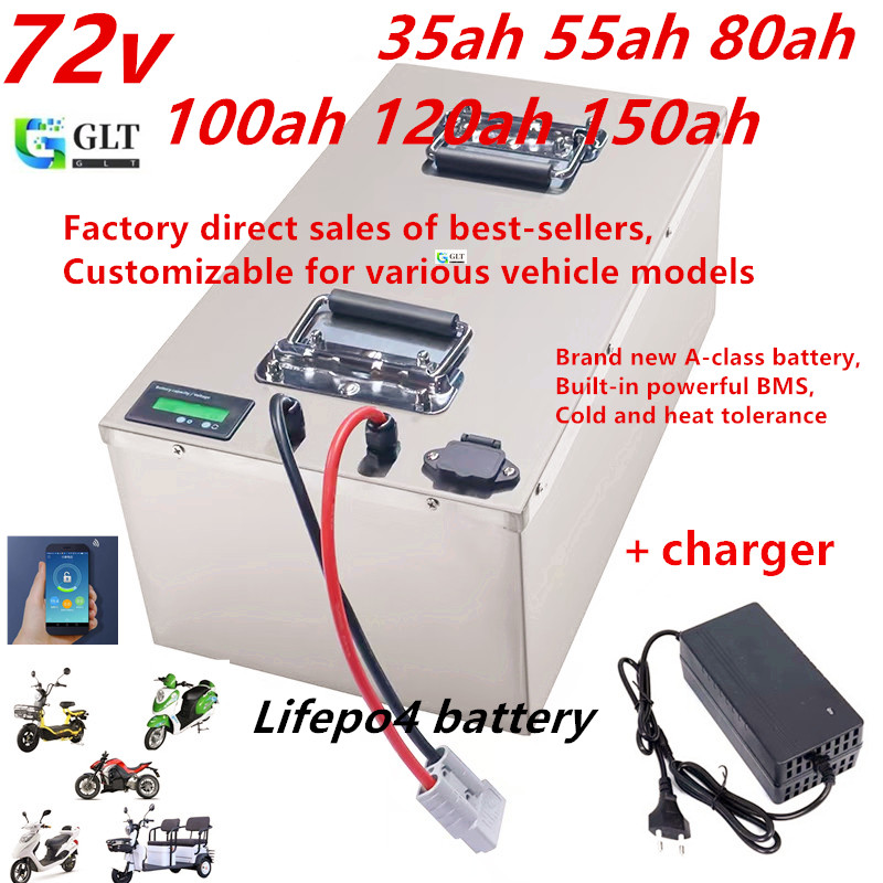 72V 30Ah Lifepo4 Battery Pack - Bateria de Íon de Lítio 72V