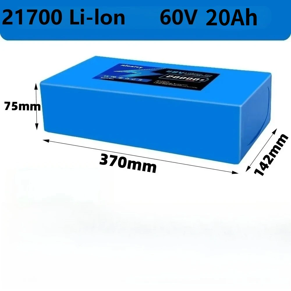 60V 30Ah 21700 Battery Pack - Bateria de Lítio Aleaivy 16S6P 60V