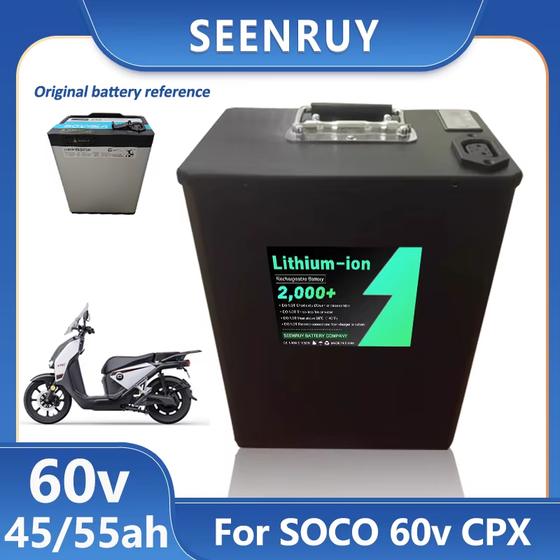 72V 30Ah Lifepo4 Battery Pack - Bateria Original Seenruy Super SOCO CPX