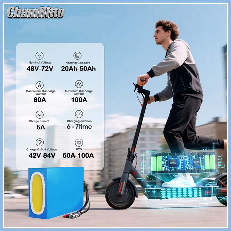 60V 30Ah 21700 Battery Pack - Bateria 48V 20ah 30ah 40ah 50ah