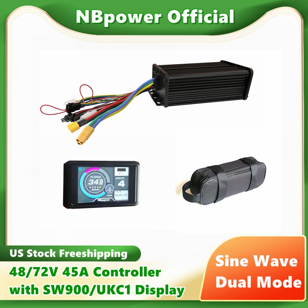 72V 45A Dual Controller - Controlador ebike de onda senoidal, modo