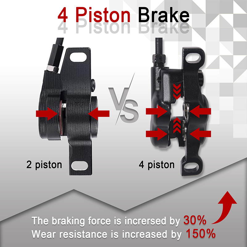 Conjunto de Freios a Disco Elé - Zoom Hydraulic Brake 4 Piston E-Scooter avaliação e preço