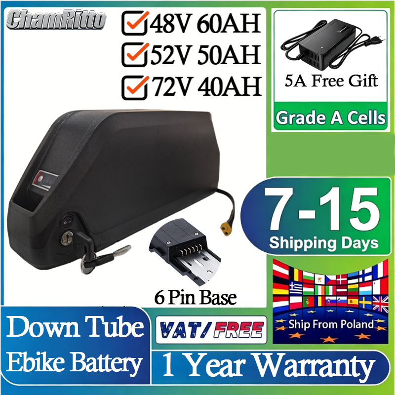 Bateria para E-Bike 52V 50AH 2 - 60V 30Ah 21700 Battery Pack avaliação e preço