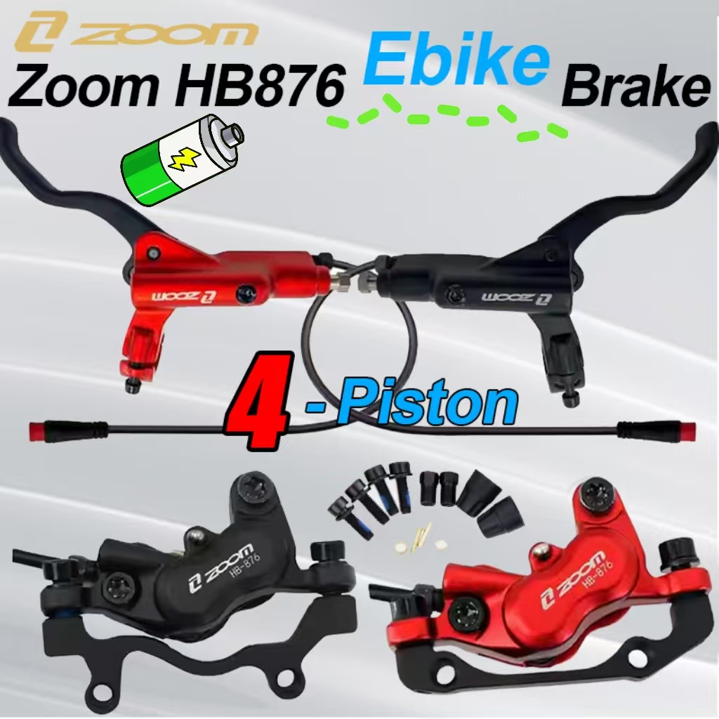 Zoom HB-876E e-bike conjunto d - Zoom Hydraulic Brake 4 Piston E-Scooter avaliação e preço