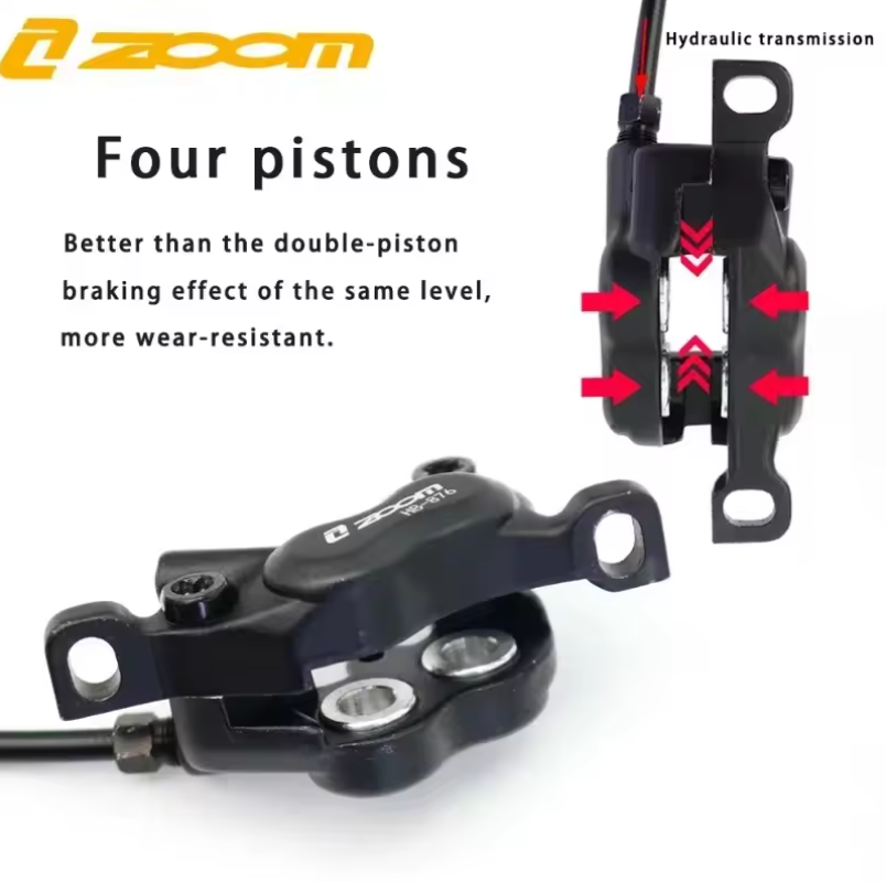Zoom HB-876E e-bike conjunto d - Zoom Hydraulic Brake 4 Piston E-Scooter avaliação e preço