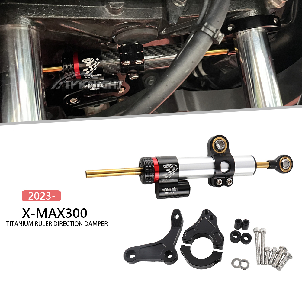 Para yamaha xmax 300 X-MAX300  - Steering Damper Stabilizer Kit Cnc avaliação e preço