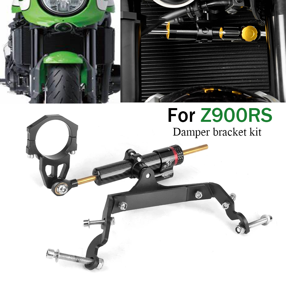 Para kawasaki z900rs z900rs z  - Steering Damper Stabilizer Kit Cnc avaliação e preço